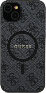 Guess Etui Guess GUHMS24LG4GFRK Samsung Galaxy S24 Ultra hardcase 4G Collection Leather Metal Logo MagSafe czarny/black 1