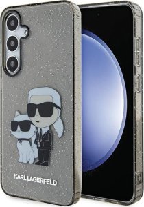 Karl Lagerfeld Etui Karl Lagerfeld KLHCS24MHNKCTGK Samsung Galaxy S24+ Plus hardcase Glitter Karl&Choupette czarny/black 1