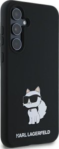 Karl Lagerfeld Etui Karl Lagerfeld KLHCSA35SMHCNPK Samsung Galaxy A35 hardcase Silicone Choupette Metal Pin czarny/black 4