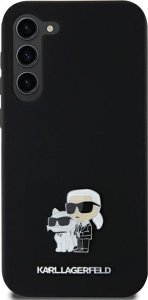 Karl Lagerfeld Etui Karl Lagerfeld KLHCSA35SMHKCNPK Samsung Galaxy A35 hardcase Silicone Karl&Choupette Metal Pin czarny/black 1