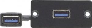 Kramer Płytka ścienna Kramer WU3-AA(B) USB-A 3.0 1