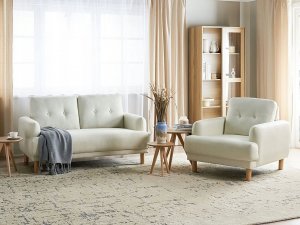 Beliani Fotel zlamana biel TUVE 3