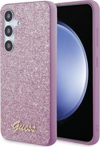 Guess Etui Guess GGUHCS24MHGGSHU Samsung Galaxy S24+ Plus hardcase Glitter Script fioletowy/purple 1