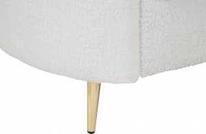 Beliani Sofa 3-osobowa boucle biała TROSA 12