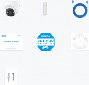 Kamera IP Reolink Reolink | IP Camera with Accurate Person and Vehicle | P324 | Dome | 5 MP | 2.8 mm | IP66 | H.264 | Micro SD, Max. 256 GB 3