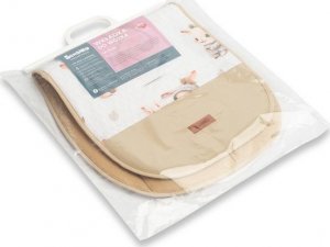 Sensillo WKŁADKA MUŚLINOWA DO WÓZKA - KRÓLICZKI BEŻOWY 6