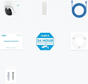 Kamera IP Reolink Reolink | Smart 4K Ultra HD PoE Security IP Camera with Person/Vehicle Detection | P334 | Dome | 8 MP | 4mm/F2.0 | IP66 | H.265 | Micro SD, Max. 256GB 3