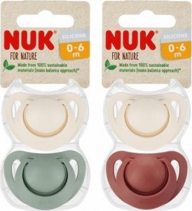 NUK 435037 SMOCZEK SILIKONOWY FOR NATURE 0-6 2SZT 541368, 730922 1