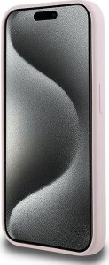 Karl Lagerfeld Karl Lagerfeld KLHMP15LSKCHPPLP iPhone 15 Pro 6.1" różowy/pink hardcase Silicone Karl & Choupette MagSafe 5