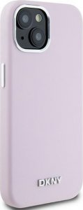 DKNY DKNY DKHMP14SSMCHLP iPhone 14 / 15 / 13 6.1" różowy/pink hardcase Liquid Silicone Small Metal Logo MagSafe 4