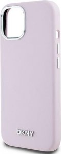 DKNY DKNY DKHMP14SSMCHLP iPhone 14 / 15 / 13 6.1" różowy/pink hardcase Liquid Silicone Small Metal Logo MagSafe 6