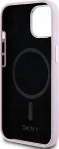 DKNY DKNY DKHMP14SSMCHLP iPhone 14 / 15 / 13 6.1" różowy/pink hardcase Liquid Silicone Small Metal Logo MagSafe 7