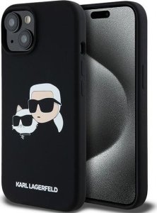 Karl Lagerfeld Karl Lagerfeld KLHMP15SSKCHPPLK iPhone 15 / 14 / 13 6.1" czarny/black hardcase Silicone Karl & Choupette MagSafe 1