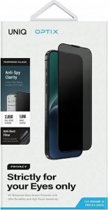 Uniq UNIQ Optix Privacy iPhone 15 Pro 6.1" prywatyzujące szkło hartowane z aplikatorem 6