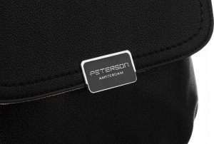 Peterson Klasyczny plecak damski ze skóry ekologicznej z klapką - Peterson NoSize 4