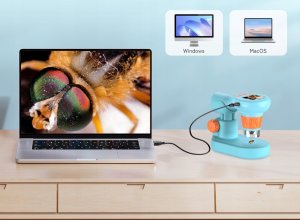 Mikroskop Apexel Mikroskop Cyfrowy Dziecięcy 2w1 800x Ekran Lcd 2.0"" Zdjęcia Filmy Hd 1080p / Apl-ms201 9