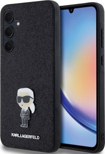 Karl Lagerfeld Etui Karl Lagerfeld KLHCSA35GKNPSK Samsung Galaxy A35 hardcase Fixed Glitter Ikonik Logo Metal Pin czarny/black 1