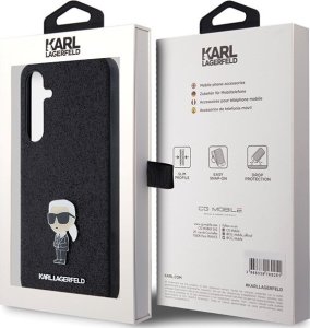 Karl Lagerfeld Etui Karl Lagerfeld KLHCSA35GKNPSK Samsung Galaxy A35 hardcase Fixed Glitter Ikonik Logo Metal Pin czarny/black 8