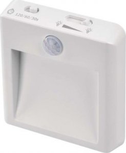 Lampka wtykowa do gniazdka Emos P3319 lampka do gniazdka wtykowa kwadrat z czujnikiem ruchu 1x0,5W LED 3000K biała 4
