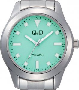 Zegarek Q&Q Zegarek Q Q35B-007P damski klasyczny zielona tarcza 2