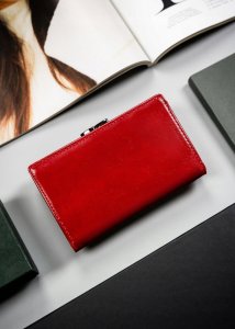 4U Cavaldi Portfel damski średnich rozmiarów ze skóry naturalnej i ekologicznej - 4U Cavaldi NoSize 4