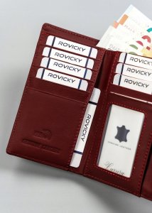 4U Cavaldi Portfel damski średnich rozmiarów ze skóry naturalnej i ekologicznej - 4U Cavaldi NoSize 8