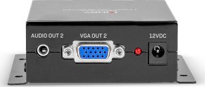 System przekazu sygnału AV Lindy 300m Cat.6 2 Port VGA Receiver 3