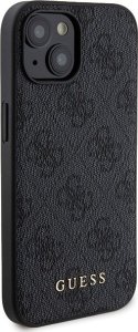 Guess Guess Bundle Pack MagSafe 4G Metal Gold Logo - Zestaw etui + Power Bank 5000mAh MagSafe iPhone 15 (czarny) 4