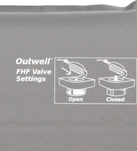 Outwell Mata samopompująca Sleepin Double 7.5 cm - black/grey Uniwersalny 3
