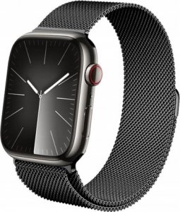 Crong Pasek Crong Milano Steel Apple Watch 4/5/6/7/8/9/SE/Ultra 42/44/45/49mm grafitowy 2
