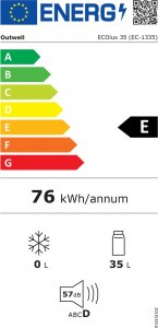 Lodówka turystyczna Outwell ECOlux* 35 L 3