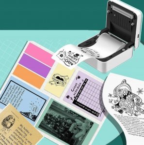 Drukarka etykiet Phomemo Phomemo M02 Drukarka Termiczna Do Zdjęć Naklejek Etykiet 203dpi 53mm / M02  / Biały 5