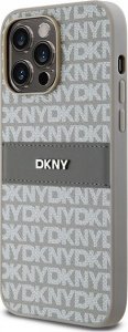 DKNY DKHCP14XPRTHSLE iPhone 14 Pro Max 6.7" beżowy hardcase Leather Mono Stripe & Metal Logo 2