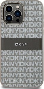 DKNY DKHCP14XPRTHSLE iPhone 14 Pro Max 6.7" beżowy hardcase Leather Mono Stripe & Metal Logo 3