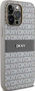 DKNY DKHCP14XPRTHSLE iPhone 14 Pro Max 6.7" beżowy hardcase Leather Mono Stripe & Metal Logo 4
