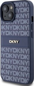DKNY DKHCP15SPRTHSLB iPhone 15 / 14 / 13 6.1 niebieski/czarny hardcase Leather Mono Stripe & Metal Logo 2