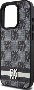 DKNY DKHCP15XPCPTSSK iPhone 15 Pro Max 6.7" czarny/black hardcase Leather Checkered Mono Pattern & Printed Stripes 6