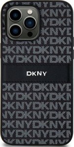 DKNY DKNY DKHCS24SPRTHSLK S24 S921  czarny/black hardcase Leather Mono Stripe & Metal Logo 1