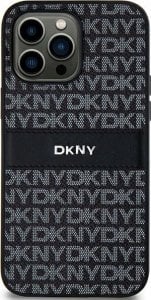 DKNY DKNY DKHCS24MPRTHSLK S24+ S926  czarny/black hardcase Leather Mono Stripe & Metal Logo 1