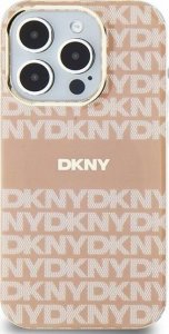 DKNY DKNY DKHMN61HRHSEP iPhone 11 / Xr 6.1" różowy/pink hardcase IML Mono & Stripe MagSafe 1
