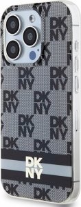 DKNY DKHMP13XHCPTSK iPhone 13 Pro Max 6.7" czarny/black hardcase IML Checkered Mono Pattern & Printed Stripes MagSafe 2