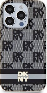 DKNY DKHMP13XHCPTSK iPhone 13 Pro Max 6.7" czarny/black hardcase IML Checkered Mono Pattern & Printed Stripes MagSafe 3