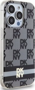 DKNY DKHMP13XHCPTSK iPhone 13 Pro Max 6.7" czarny/black hardcase IML Checkered Mono Pattern & Printed Stripes MagSafe 4