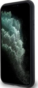 DKNY DKHMN61PSHRPSK iPhone 11 / Xr 6.1" czarny/black hardcase Leather Monogram Pattern Metal Logo MagSafe 5