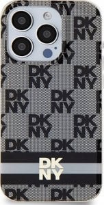 DKNY DKNY DKHMP14LHCPTSK iPhone 14 Pro 6.1" czarny/black hardcase IML Checkered Mono Pattern & Printed Stripes MagSafe 1