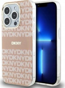 DKNY DKNY DKHMP13XHRHSEP iPhone 13 Pro Max 6.7" różowy/pink hardcase IML Mono & Stripe MagSafe 1
