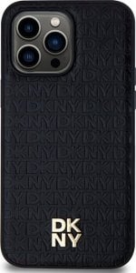 DKNY DKNY DKHMP14LPSHRPSK iPhone 14 Pro 6.1" czarny/black hardcase Leather Pattern Metal Logo MagSafe 1