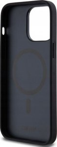 DKNY DKHMP14LPSHRPSK iPhone 14 Pro 6.1" czarny/black hardcase Leather Pattern Metal Logo MagSafe 7