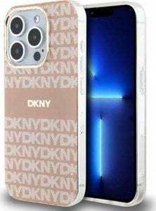 DKNY DKNY DKHMP15LHRHSEP iPhone 15 Pro 6.1" różowy/pink hardcase IML Mono & Stripe MagSafe 1