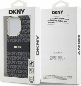 DKNY DKNY DKHMP15LHRHSEK iPhone 15 Pro 6.1" czarny/black hardcase IML Mono & Stripe MagSafe 8